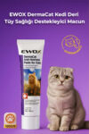 EWOX DermaCat Kedi Deri Tüy Sağlığı Destekleyici Malt Macun 100 gr | Biotin Çinko Omega Takviyesi